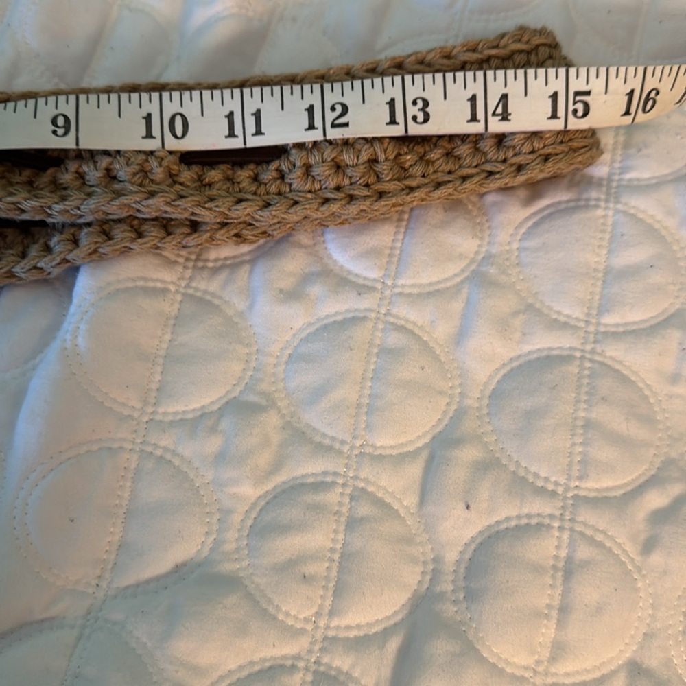 Hand Crafted Knitted Bucket Bag with Leather Rope Design - Picture 12 of 12